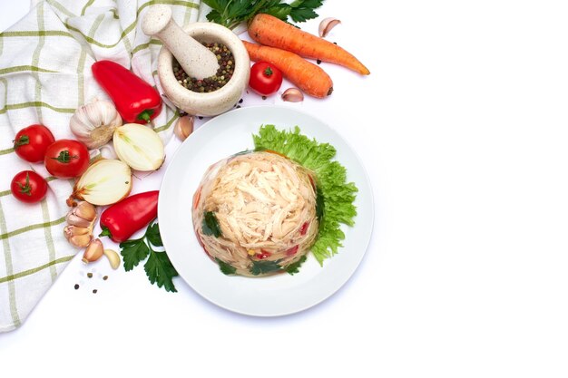 Тарелка с домашним блюдом